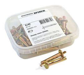 Анкер-клин Качественный КРЕПЕЖ МАН 6х40 40 шт 0200001 КЧ 