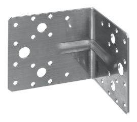 Усиленный нержавеющий крепежный уголок ЗУБР 90x100x100x2 мм унку-2.0 310516-90 