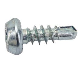 Саморез Качественный крепеж 3,8х11 полуцилиндр, оцинкованный сверло 750 шт 0300073 КЧ 