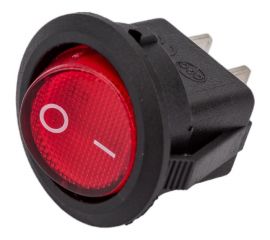 Круглая клавиша Nord-Yada 250V 6А красная (2контакта) ON-OFF (2шт в упаковке) 905483 