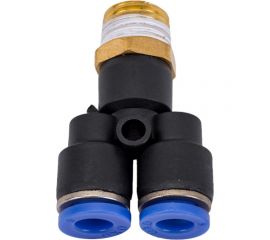 Фитинг цанговый Y-образный трубка 6 мм, внешняя резьба 1/4"" Pegas pneumatic 5703 