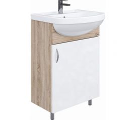 Комплект Onika ЭКО 52 дуб сонома (3в1: тумба+раковина+зеркало) 105204 