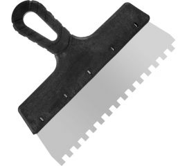 Фасадный зубчатый шпатель (нержавеющая сталь, 250мм, зуб.8x8мм) РемоКолор Мастер 12-8-250 