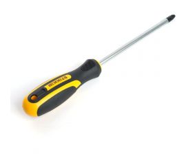 Крестовая отвертка STEKKER ph 1x100 мм, cr-v, двухкомпонентная рукоятка sdm-ph1-100 , 39769 