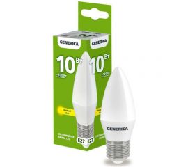 Светодиодная лампа GENERICA C35 свеча 10Вт 230В 3000К E27 LL-C35-10-230-30-E27-G 
