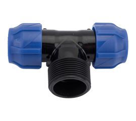 Компрессионный переходной тройник VALFEX ПНД, с наружной резьбой, 25-1 1/4""-25 1210022511425 