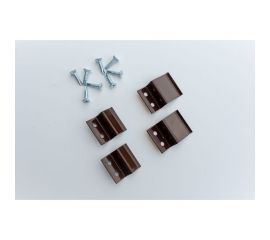 Держатель для москитной сетки KOMFORT Москитные системы металл коричневый Комплект 4 шт ДМ00619 