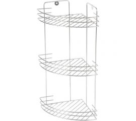 Угловая полка Рыжий кот трехъярусная Vento 19*19*41 см хром 310847 