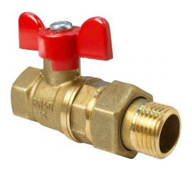 Шаровой для воды VALFEX американка, 1/2"" ВР/НР ручка-бабочка VF.227.LB1.012.Bir 