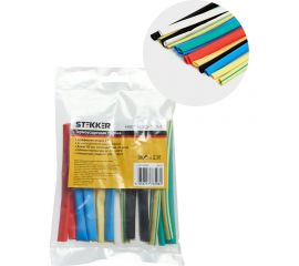 Набор термоусадочных трубок STEKKER HSHTS-630-10M, длина 10 см., коэф. усадки 2:1, мультиколор (21шт в упаковке) 39712 