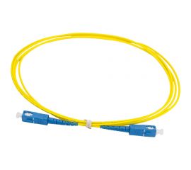 Соединительный волоконно-оптический шнур NIKOMAX желтый, 2м NMF-PC1S2C2-SCU-SCU-002 