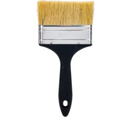 Плоская кисть Петрович 100 мм, светлая натуральная щетина, пластиковая ручка 4100000703 