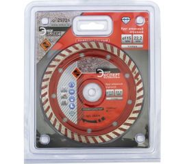 Круг алмазный «Турбо» универсальный (115х22.2 мм) для УШМ Энкор 25726 