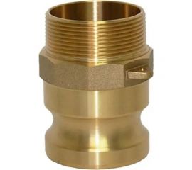 Камлок типа F (ниппель; наружная резьба BSP; 25 мм-1""; латунь) TITAN LOCK TL100FBR 