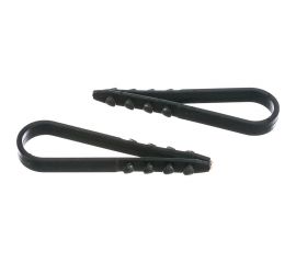 Дюбель хомут КРЕП-КОМП для крепления кабеля, цвет-чёрный 11х18 100шт дхч1118 