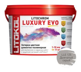 Затирочная смесь LITOKOL LITOCHROM LUXURY EVO LLE 125 дымчатый серый 2 кг 500330002 