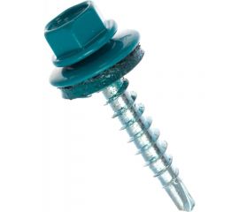 Кровельный саморез, синяя вода Крепежная техника 4,8х29 RAL 5021 250шт 420390 БК 