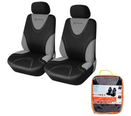 Чехлы для сидений Airline универсальные, RS-1, передние, 2 шт., полиэстер, черный/серый ACS-PP-02 