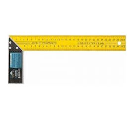 Столярный угольник MOS двусторонняя шкала, 200 мм 19371М 