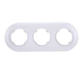 Рамка Bylectrica 3-х местная, серия ПРОВАНС круг, белый ЮЛИГ.735212.501 