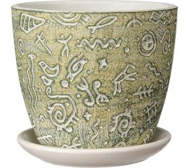 Горшок ООО КОМПОЗИТ Знаки зеленый бутон №3. КБ-Б3-260-01 