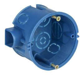 Установочная коробка IEK С3 D=68x45мм для твердых стен, с саморезами и стыковочными узлами UKT10-068-045-000-A-S-UO 