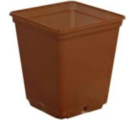 Горшок для рассады Ангора 0.25 л, 7x7х8 см, квадратный, терракотовый А5500тр 
