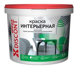 Интерьерная краска ОРЕОЛ Дисконт ВД, белый, 1.5 кг 5424 