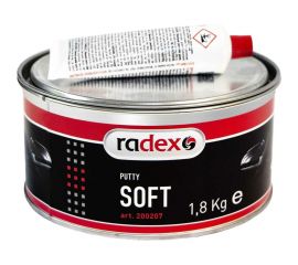 Шпатлевка полиэфирная наполняющая Radex SOFT с отвердителем 1,8 кг (12302) 200207 