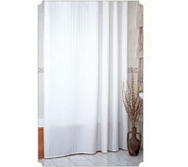 Штора для ванной Zalel 100% полиэстер эконом, 170x200, белый фон, без колец 00001281 