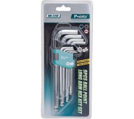 Набор ключей-шестигранников 9шт. ProsKit HW-229B аналог HW-129B/8PK-029B шарик С00035476 