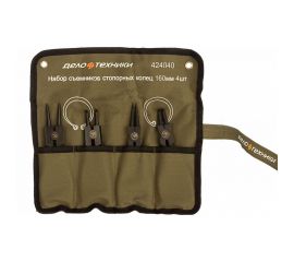 Набор съемников стопорных колец 160 мм х 4 шт тетрон ДТ/16 Дело Техники 424040 