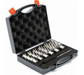 Набор сверл корончатых по металлу HSS Bohre 24,26,28,30,32,34 мм х55, Weldon 19, штифт 6,34х103 КБ003625 