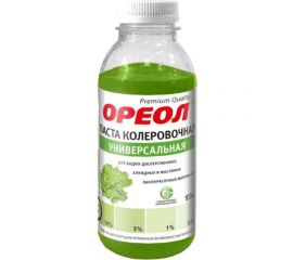 Универсальная колеровочная паста ОРЕОЛ салатный (12), 100 мл 4778 