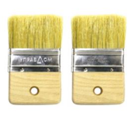 Кисть для лакировки Управдом 100 мм, светлая натуральная щетина, ручка из бука 4100003304 