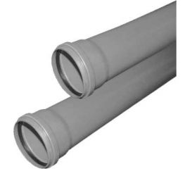 Труба VALFEX OPTIMA ф110, с раструбом, L=0.5 м, внутренняя канализация, толщина стенки 2.2 211100050 