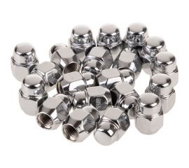 Гайка конус M12x1.50, закрытая 27 мм, ключ 19 мм, хром 020, 20 шт SKYWAY S10602020 