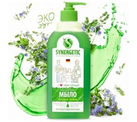 Жидкое биоразлагаемое мыло для мытья рук и тела Synergetic Луговые травы 500 мл 4613720438976 
