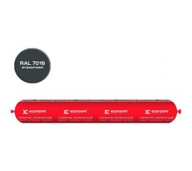 Акриловый герметик ECOROOM AS-12 паропроницаемый, 600 мл, RAL 7016 E-Герм-7051/7016 