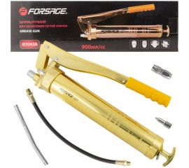Ручной шприц для нагнетания густой смазки Forsage 900 мл, в комплекте с жестким и гибким наконечниками F-07043A 51258 
