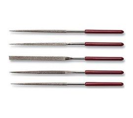 Набор надфилей CNIC алмазных из 5шт. L140x3 с обрезин. ручкой QG-2800 42417 