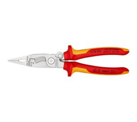 Электромонтажные клещи Knipex VDE, 6-в-1, зачистка: 0.75 - 1.5 + 2.5 мм, L-200 мм, KN-1396200SB 