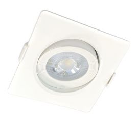 Светодиодный поворотный cветильник направленного света truEnergy квадрат 5W 4000K 400Lm 90x90мм белый пластик 10519 