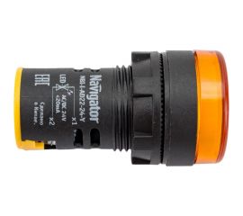Индикаторная лампа Navigator NBI-I-AD22-24-Y желтая, d22мм, 24В AC/DC 82806 