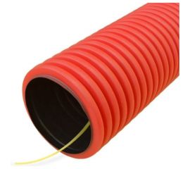 Гофрированная двустенная труба Промрукав ПНД гибкая тип 450 SN12 с/з красная д90 20м PR15.0239 