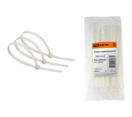 Нейлоновый белый хомут 3,6х300мм 100шт TDM SQ0515-0123 