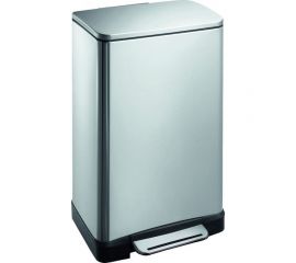 Урна с крышкой PRIMANOVA прямоугольная, серый, 30 л, металл D-14679 