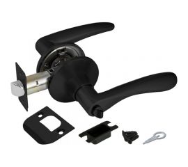 Ручка защелка Ajax 6010 BL-B (фик.) черный 44449 