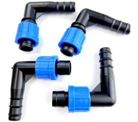 Переходной угол с трубки 16 мм на капельную ленту 16 мм Профитт 4 шт. 1892495 