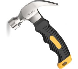 Молоток-гвоздодер DELI DL441008 укороченный, 250 г, 160 мм, эргономичная прорезиненная рукоять 114785 